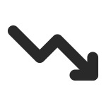 Trend Down SVG Icon